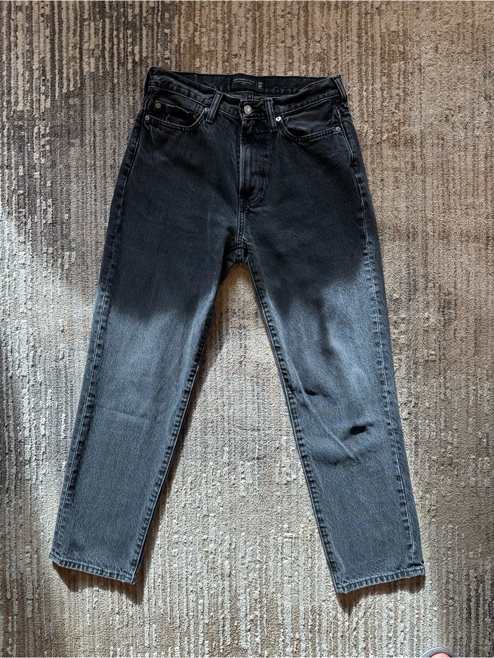 Abercrombie & Fitch Washed Black Relaxed Jeans